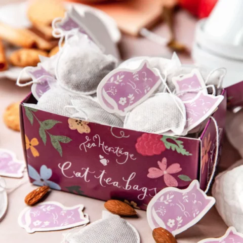 Coffret de thé en forme de chat