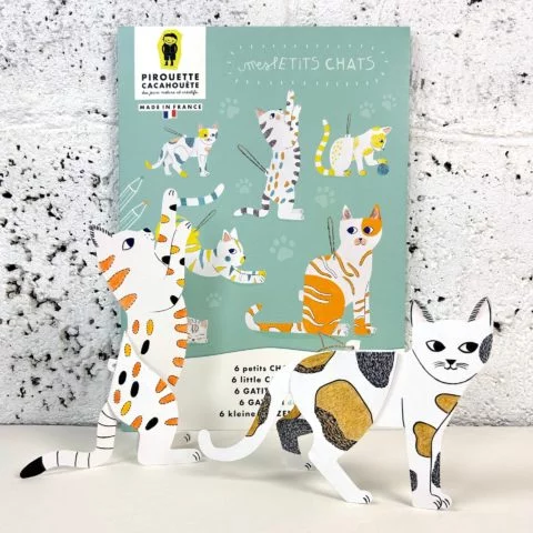 Kit créatif - 6 chats à colorier