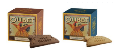 Lot de 2 boîtes de biscuits à la vanille et au chocolat