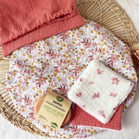 Coffret zéro déchets rose