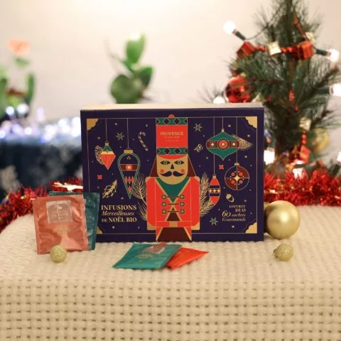 Coffret tisanes et thés merveilleux de noël bio